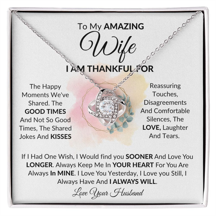 To My Wife Love Knot Necklace Always Remember I Love You Personalized -  Anvyprints - Personalized Gifts